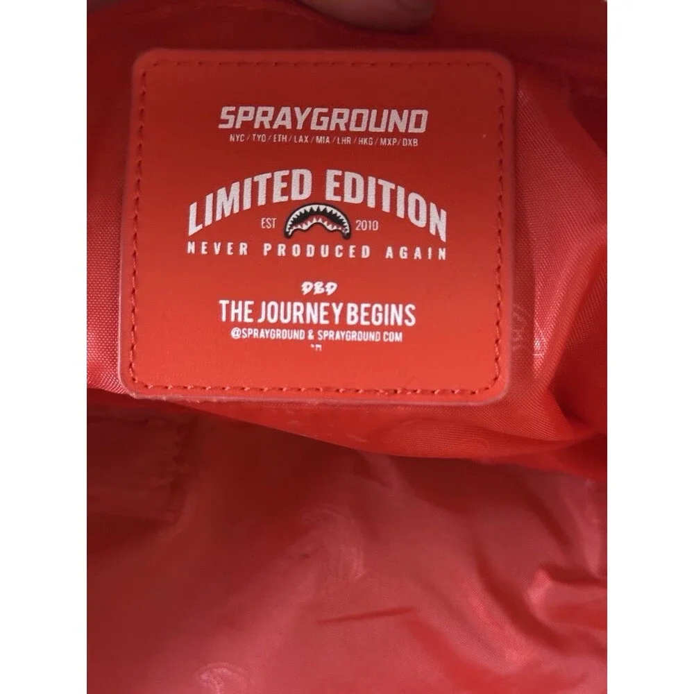 SPRAYGROUND Limited Edition Rose Money Check Duffle Jet Setter